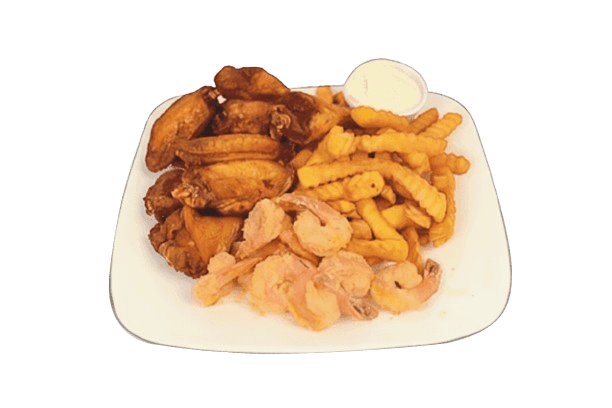 10 Wings + 10 Shrimps & Fries
